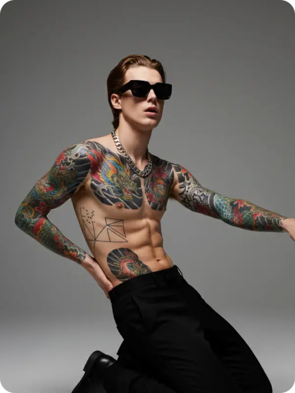 Tattooed Power: Fashion Kinetic Art