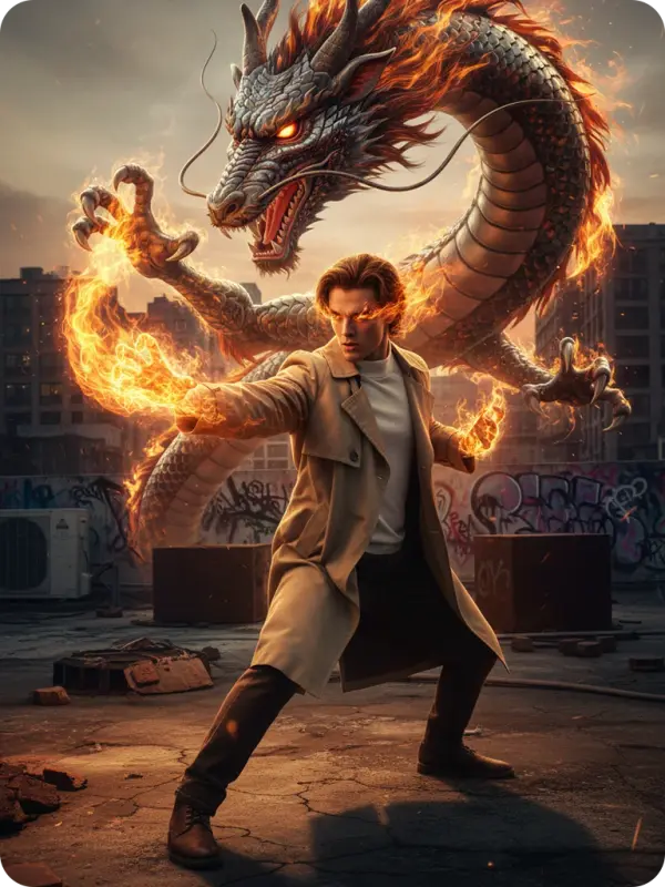 Dragon Claw Stance: Urban Fire & Aura