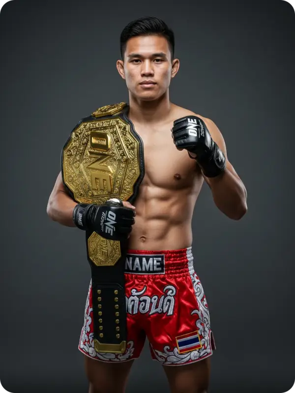 ONE Championship Muay Thai Fighter Portrait