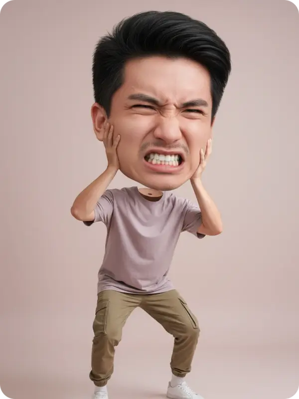 Surreal Strain: Body Lifting Massive Head