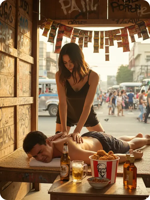 Roadside Rubdown: Beer, Beans, & Back Pain