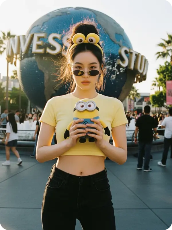 Y2K Minion Magic: Universal Studios Flash