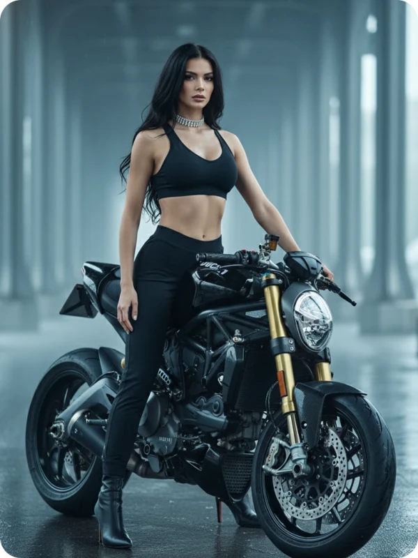 Vogue Biker: Ducati & Diamond Choker