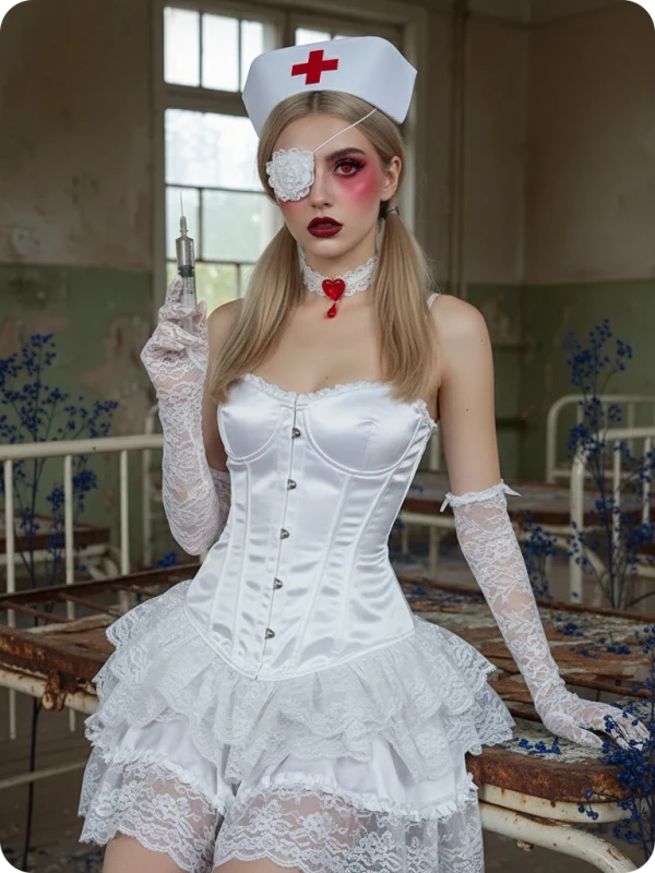 Gothic Kawaii Nurse: Abandoned Hospital Fantasy