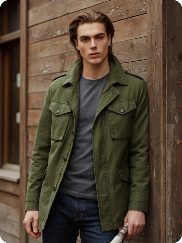 M65 Gentleman: Café Calm & Olive Field Jacket
