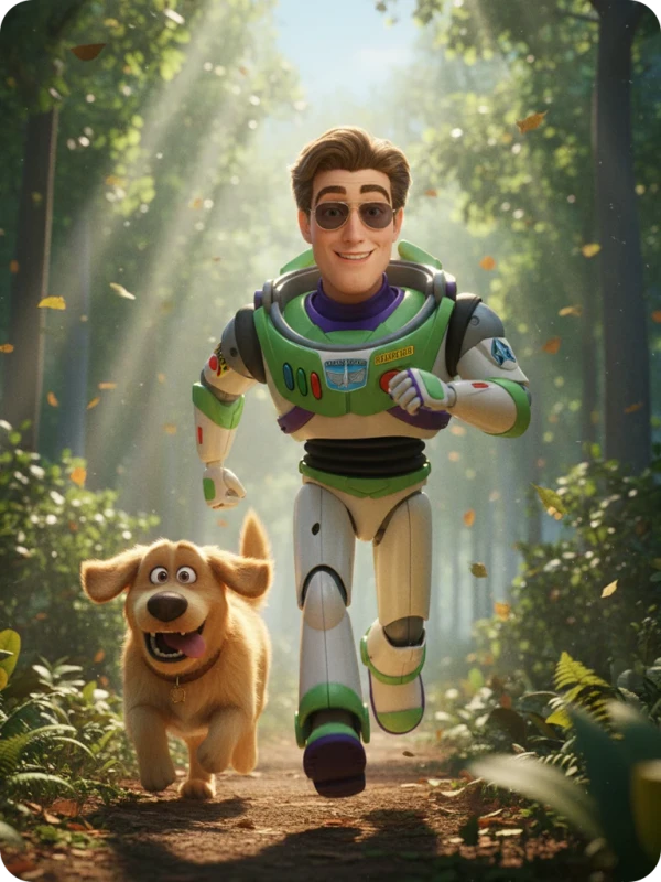 Buzz & Doug: Morning Run in Forest Path