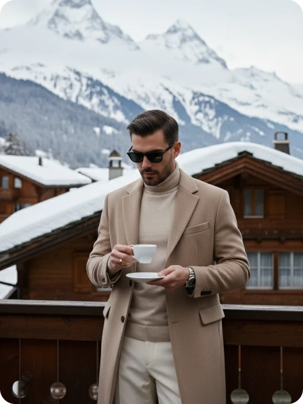 Alpine Luxury: Winter Coffee & Style