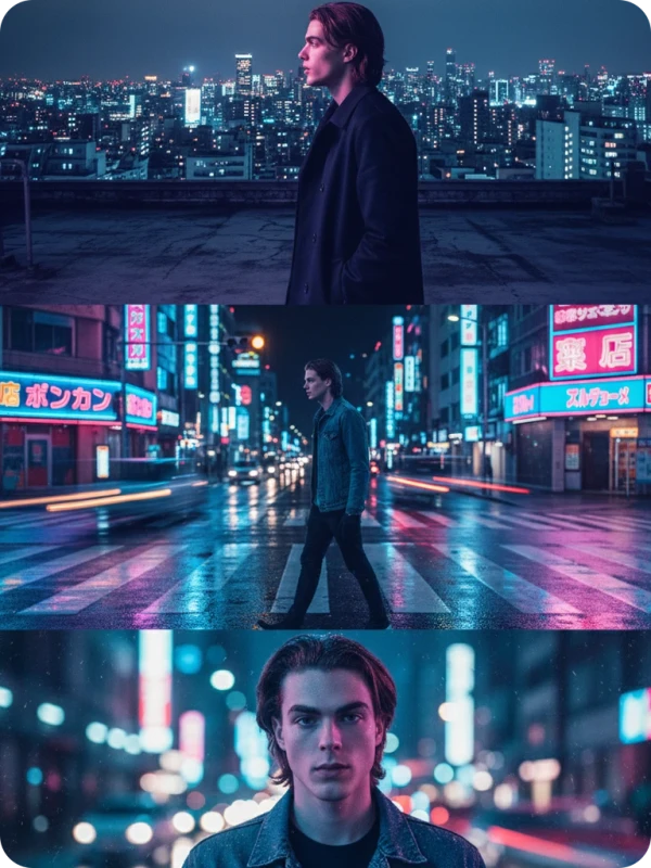 Urban Night: A Man’s Cinematic Journey