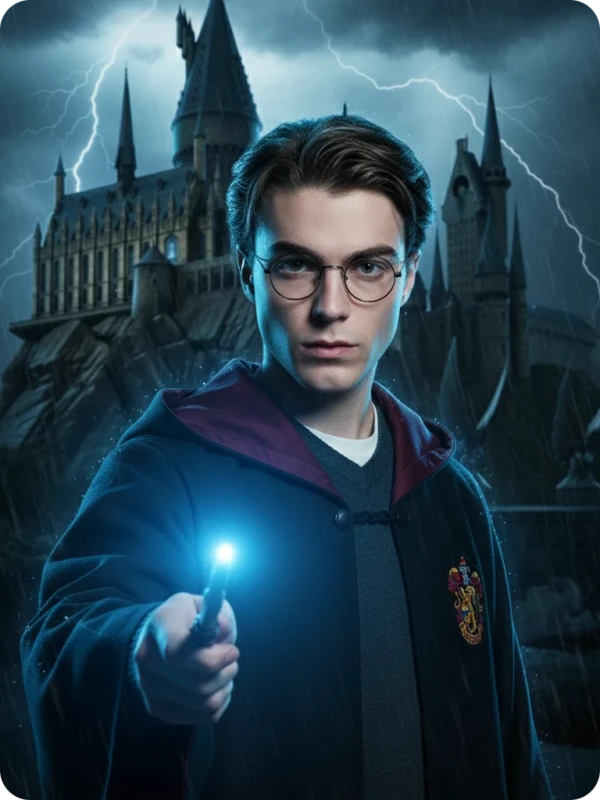 Epic Cinematic Portrait of a Young Wizard